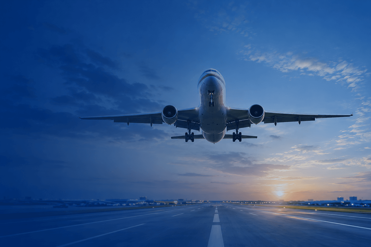 Pravasi Travels — Airplane taking off